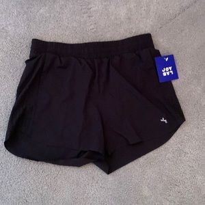 Black athletic shorts, joy lab